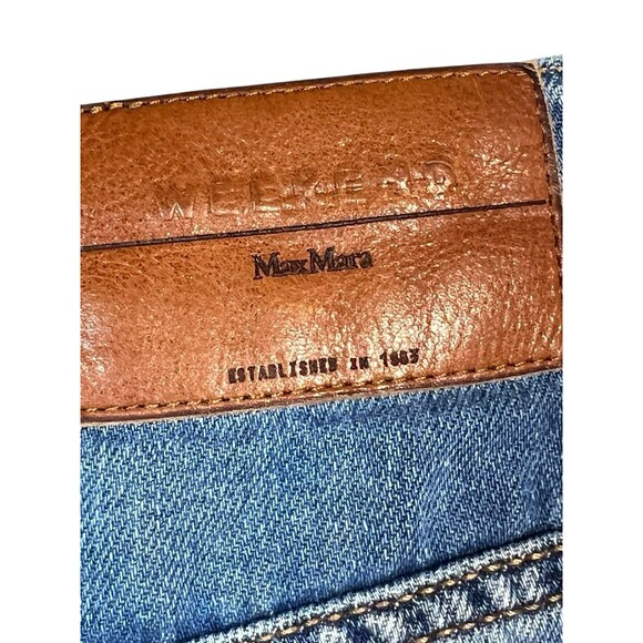 Weekend Max Mara Ecuba Cotton & Linen Bermuda Shorts Pleated Front Coastal 4 - Picture 10 of 13